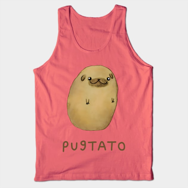 Pugtato Tank Top by Sophie Corrigan